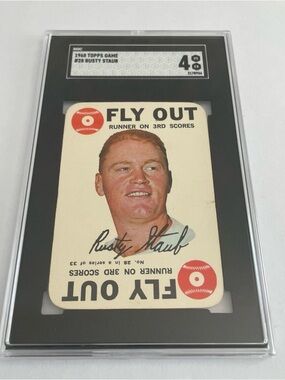 1968 TOPPS GAME #28 RUSTY STAUB, HOUSTON ASTROS - SGC 4 Vintage Baseball Card